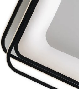 BRILAGI - plafonieră LED dimmabilă FLARE LED/102W/230V 50x50 cm neagră + telecomandă