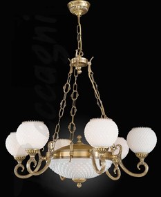 Candelabru din alama 6+2L design italian 8450