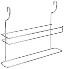 Suport de prosoape de bucătărie argintiu suspendat din oțel cromat Lonardo – Metaltex