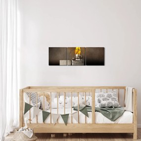 Tablou cu brichetă (cu ceas) (90x30 cm)