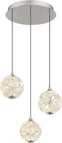 Globo 16047-3HC - Lustră suspendată pe cablu VIRINA, LED/24W/230V