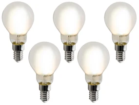 Set de 5 Becuri LED Smart E14 P45 Mate 4.2W 470 lm 2700-6500K