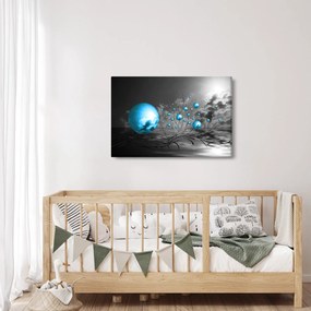 Tabloul bilelor albastru deschis (90x60 cm)