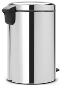 Cos de gunoi cu pedala Brabantia NewIcon 649040, 20 L, Inchidere lina, Baza antiderapanta, Inox