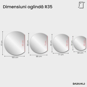 Oglindă bronz Pure R35
