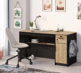 Birou pentru camera copii si adolescenti 138x58x76 cm Colectia Black