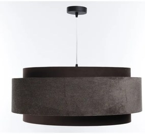 Lustră pe cablu DOBLO 1xE27/60W/230V d. 60 cm maro/argintiu