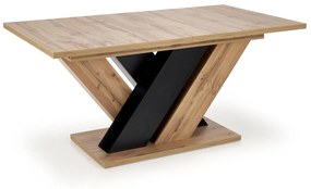 Masa extensibila Brandon stejar wotan/negru L160-200 cm