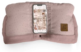 Manusi calduroase pentru carucior universal, Buzunar special pentru acces rapid la telefon, Pentru vremea rece, Impermeabile, Inchidere prin capse, Sepia Rose