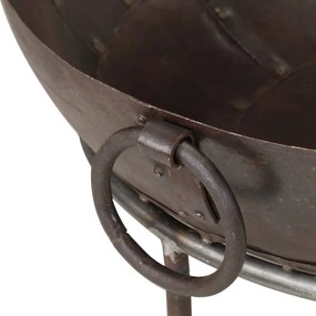 Vatra de foc rustica, O 60 cm, fier Maro,    60 cm