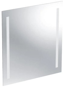 Oglinda dreptunghiulara 60 cm cu iluminare LED si dezaburire Geberit, Option Basic 600x650mm