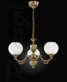 Candelabru din alama cu 3 brate design italian 8650