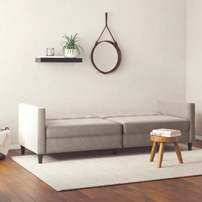 Canapea bej cu tapițerie din catifea 203 cm Hartford – Støraa