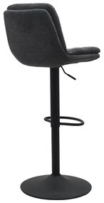 Scaun de bar gri închis cu înălțime ajustabilă Colville – Unique Furniture