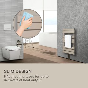 Blumfeldt Fairmont, 80 x 45, radiator, 375 W, apă caldă, 3 suporturi pentru prosoape, 1/2