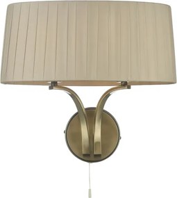 Där Lighting CRI0929 - Lampă de perete CRISTIN 2xE14/40W/230V alamă/taupe