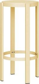 Scaun de bar galben din oțel (înălțime șezut 75 cm) Doon – noo.ma