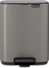 Coș de gunoi gri cu pedală din oțel 7 l Bo – Brabantia