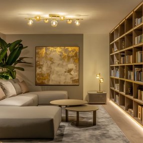 Lustră LED aplicată Brilagi MILLA 7xG9/3W/230V auriu