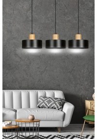 Lustră pe cablu TORIN 3xE27/15W/230V negru