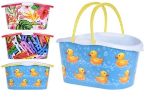 Coș oval din plastic pentru cleme, 28 x 10 x  15 cm