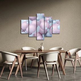 Tablou abstract - Bile în pastel (150x105 cm)