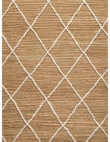 Covor în culoare naturală țesut manual din iută 80x150 cm Kunu – Hanse Home