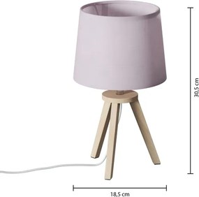 Atmosphera - Lampă de masă TRIPOD 1xE14/40W/230V pin/roz