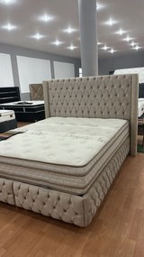 Pat Alis tapitat catifea 160/200 cm personalizabil pe culori