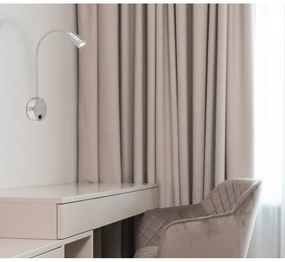 Aplica cu reader LED brat flexibil MILLY nickel