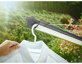 Uscător de rufe argintiu pentru grădină 60 m Linomatic 600 Plus – LEIFHEIT