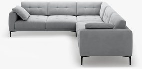 Coltar Bemy 5 locuri catifea Salvador L290 cm