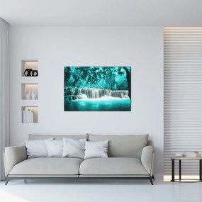 Tablou - Cascada albastră (90x60 cm)
