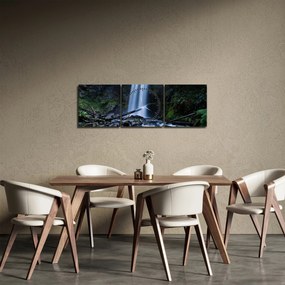 Tablou - Cascadă (cu ceas) (90x30 cm)