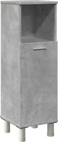 vidaXL Dulap de baie, gri beton, 30 x 30 x 95 cm, PAL