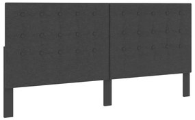 vidaXL Tăblie capitonată, gri închis, 200 x 200 cm, material textil