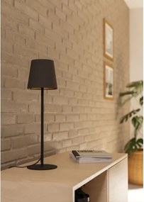 Eglo 901129 - Lampă de masă FIORANA 1xE14/40W/230V neagră/maro