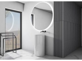 Lavoar freestanding Rune Skarde rotund 46 cm alb lucios