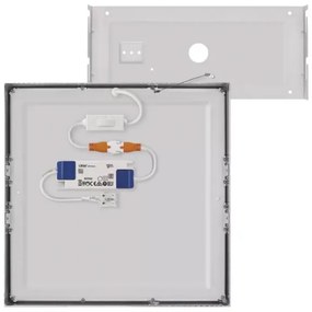 Plafonieră LED/28,5W/230V 3000/3500/4000K 30x30 cm crom