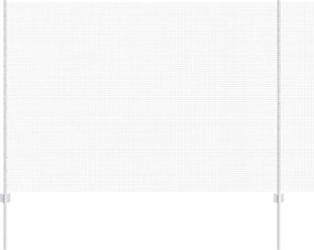 vidaXL Gard cu Stâlp Argintiu 1,6 x 25 m Oțel