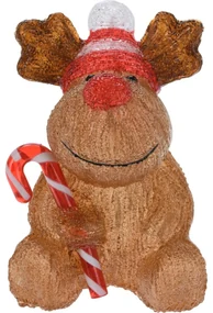Decorațiune LED de Crăciun Candy reindeer, 24 cm