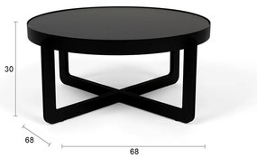 Măsuță de cafea neagră rotundă Centre – Zuiver