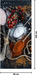 Fototapet pentru ușă - Condimente (95x205cm)