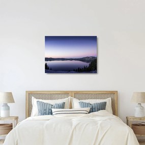Tablou pe sticlă cu lac (70x50 cm)