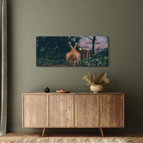 Tablou cu două girafe (120x50 cm)