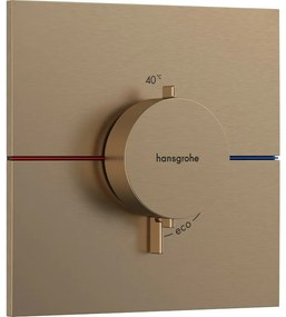 Baterie dus termostatata incastrata bronz periat Hansgrohe ShowerSelect Comfort E