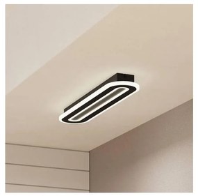 Plafonieră LED dimabilă Eglo 901243 MACCHIONI LED/20W/230V negru + telecomandă