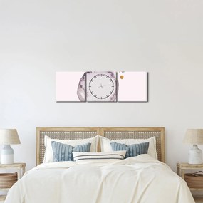 Tablou - Minimalism violet N⁰4 (cu ceas) (90x30 cm)