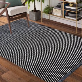 Covor gri cu strat antiderapant Lăţime: 120 cm | Lungime: 180 cm