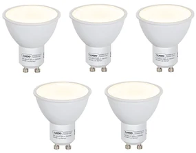 Set de 5 becuri LED GU10 cu senzor crepuscular 5W 380lm 3000K